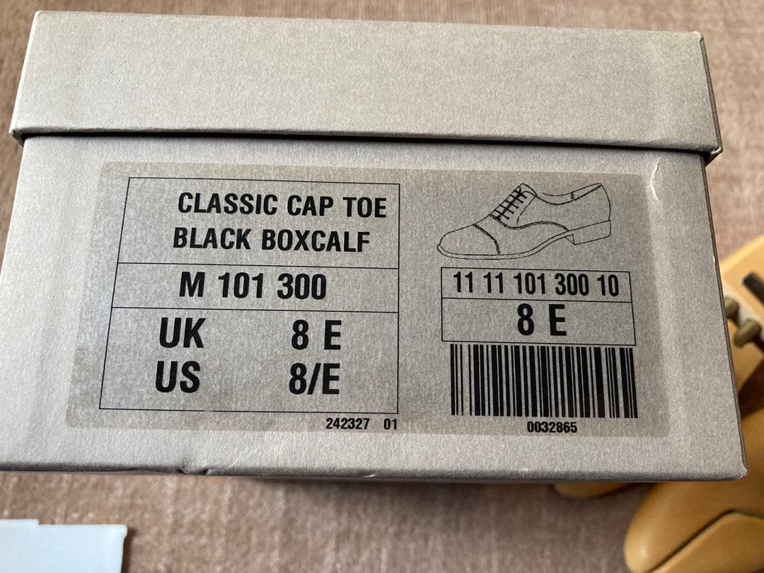 美品 JMウエストンUK8E ストレートチップ 定価17万円