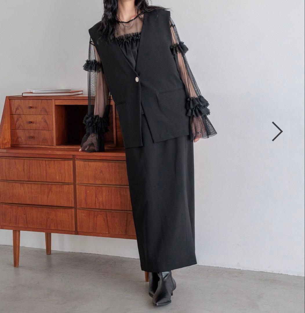 LOWRYS FARM ヘンケイベストスカートセット(オケージョン)Lサイズ