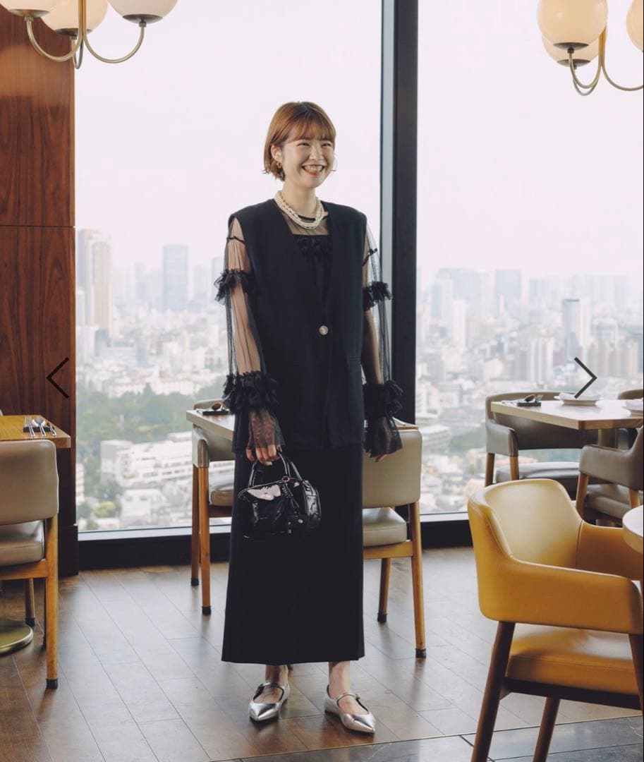 LOWRYS FARM ヘンケイベストスカートセット(オケージョン)Lサイズ