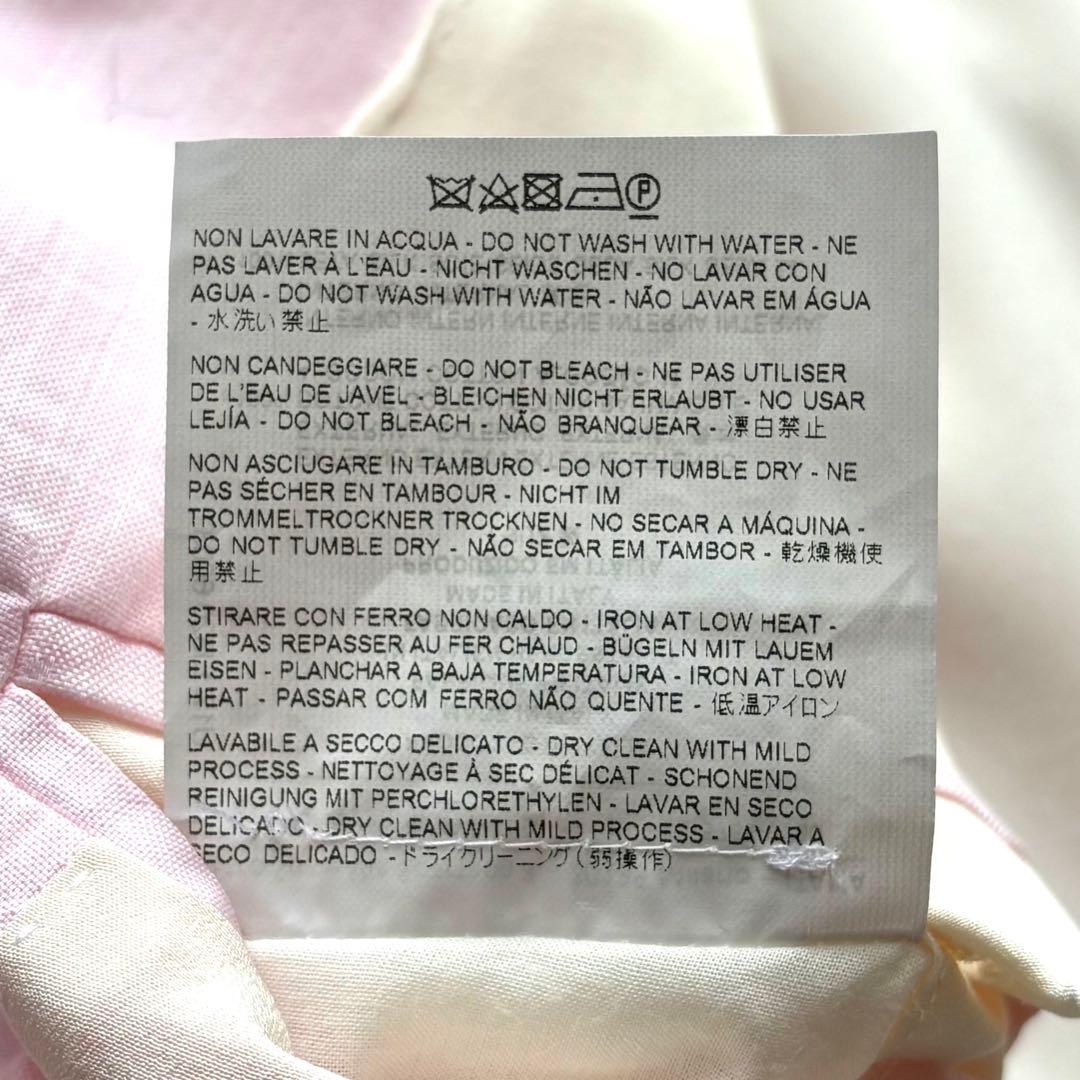 【裏地シルク100%】エトロ ETRO テーラードジャケット 2B ピンク 50