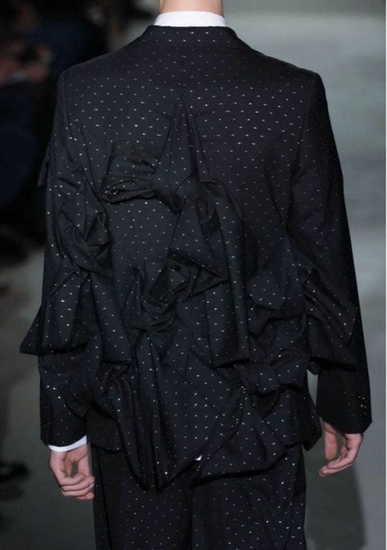 マ*ル様 25ss コムデギャルソンオムプリュス リボン テーラードジャケット