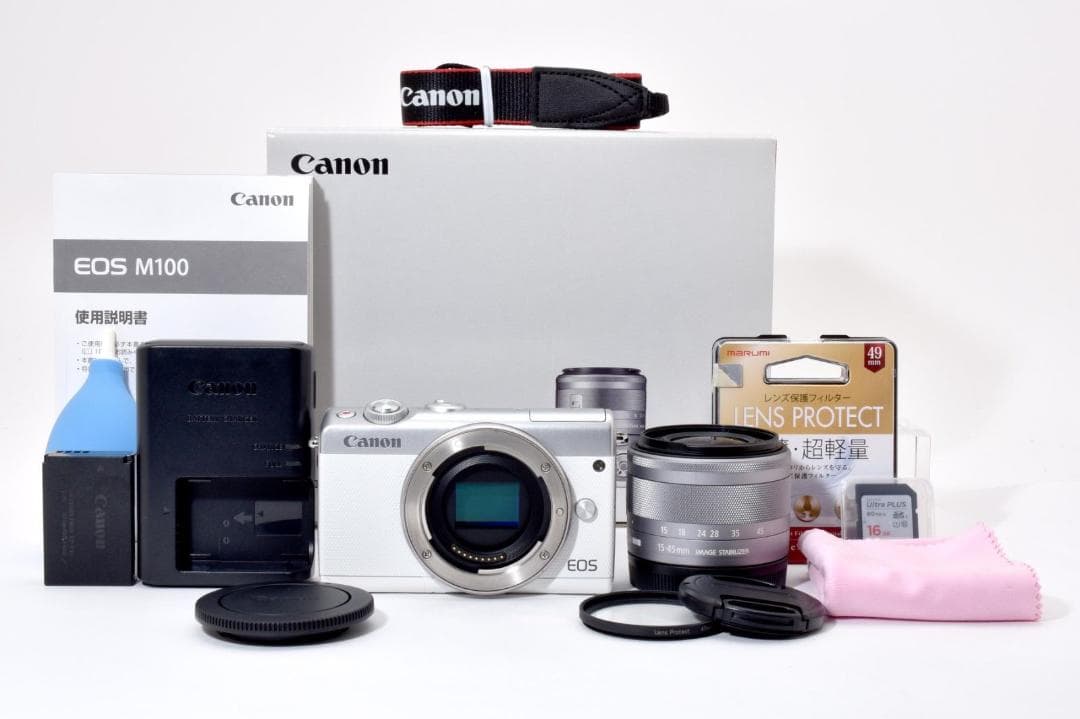 【美品】 CANON EOS M100 EF-M 15-45mm IS STM