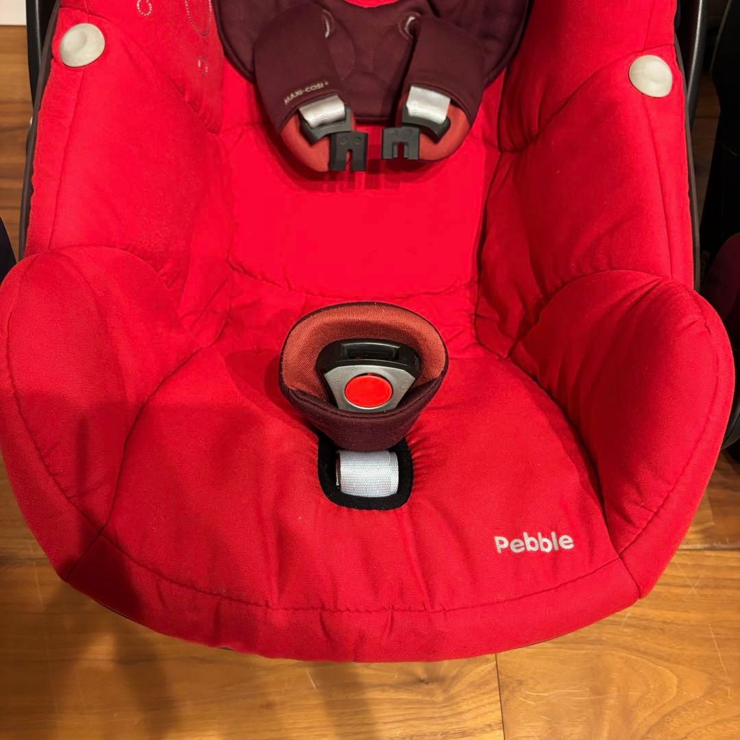 美品✨ マキシコシ ペブル レッド ＆ イージーベース2 セット