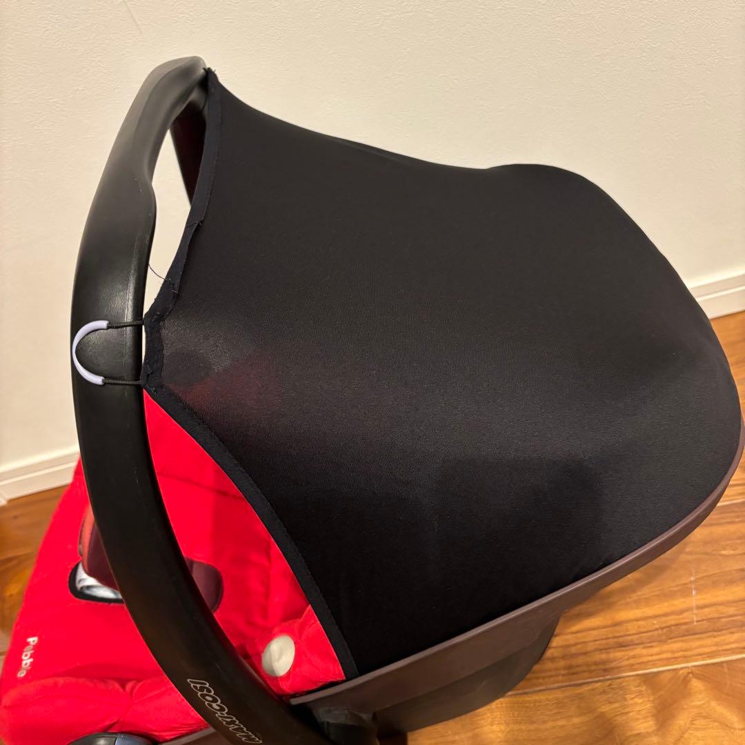 美品✨ マキシコシ ペブル レッド ＆ イージーベース2 セット