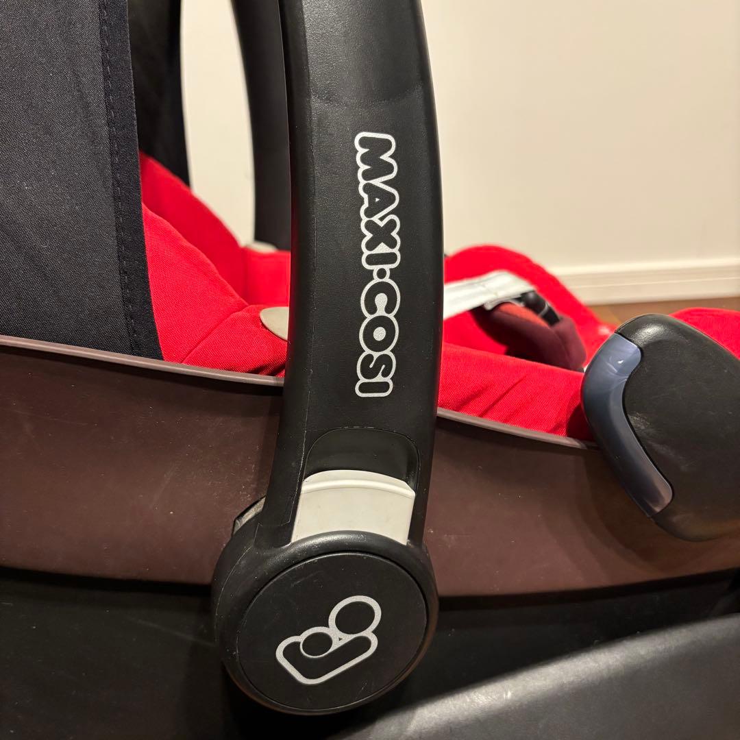 美品✨ マキシコシ ペブル レッド ＆ イージーベース2 セット