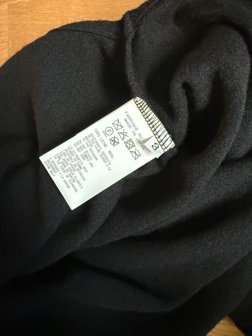 トップス Yohji Yamamoto 25AW ROUND NECK LONG SLV