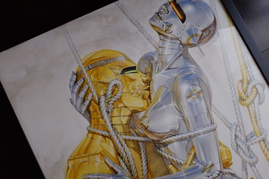 空山基HAJIME SORAYAMA ロボット版画 直筆サイン入り