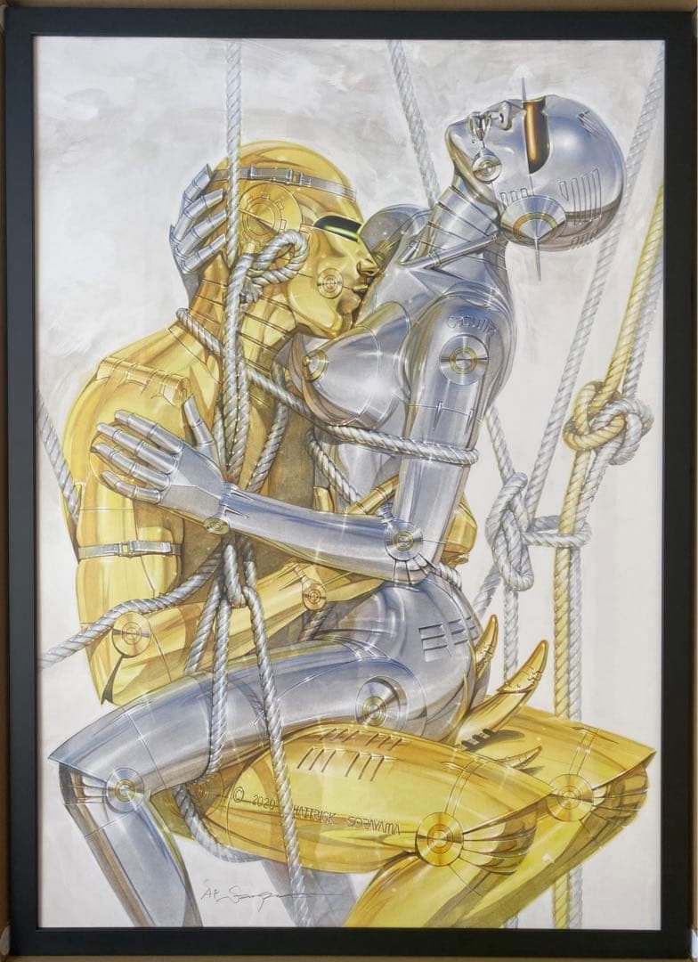 空山基HAJIME SORAYAMA ロボット版画 直筆サイン入り