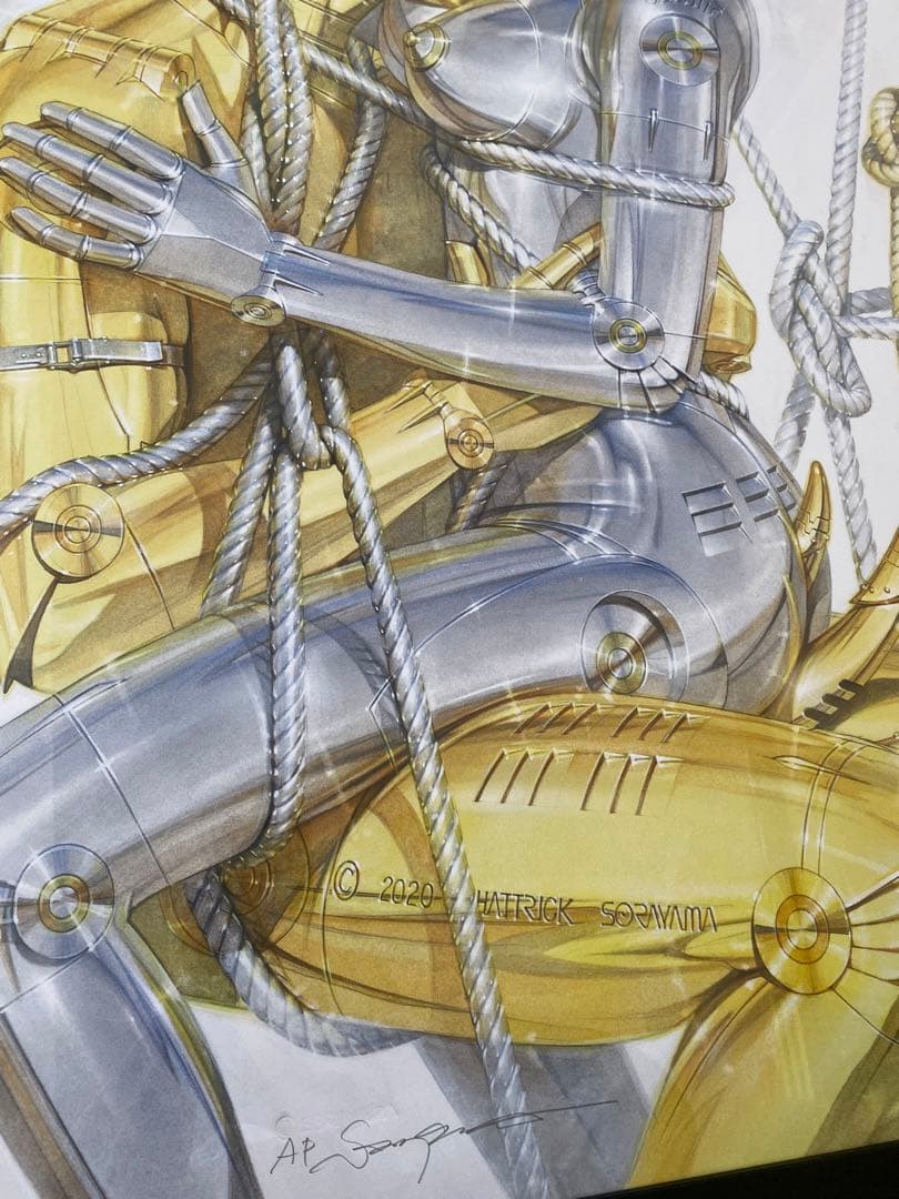 空山基HAJIME SORAYAMA ロボット版画 直筆サイン入り