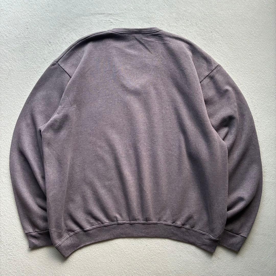 【珍品】80s〜90s Hanes ブランク Vネックスウェットトレーナー XL