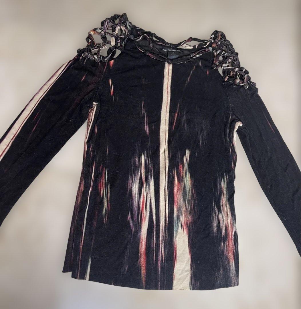 Vivienne Tam ストライプ柄長袖トップス　美品　ヴィヴィアンタム