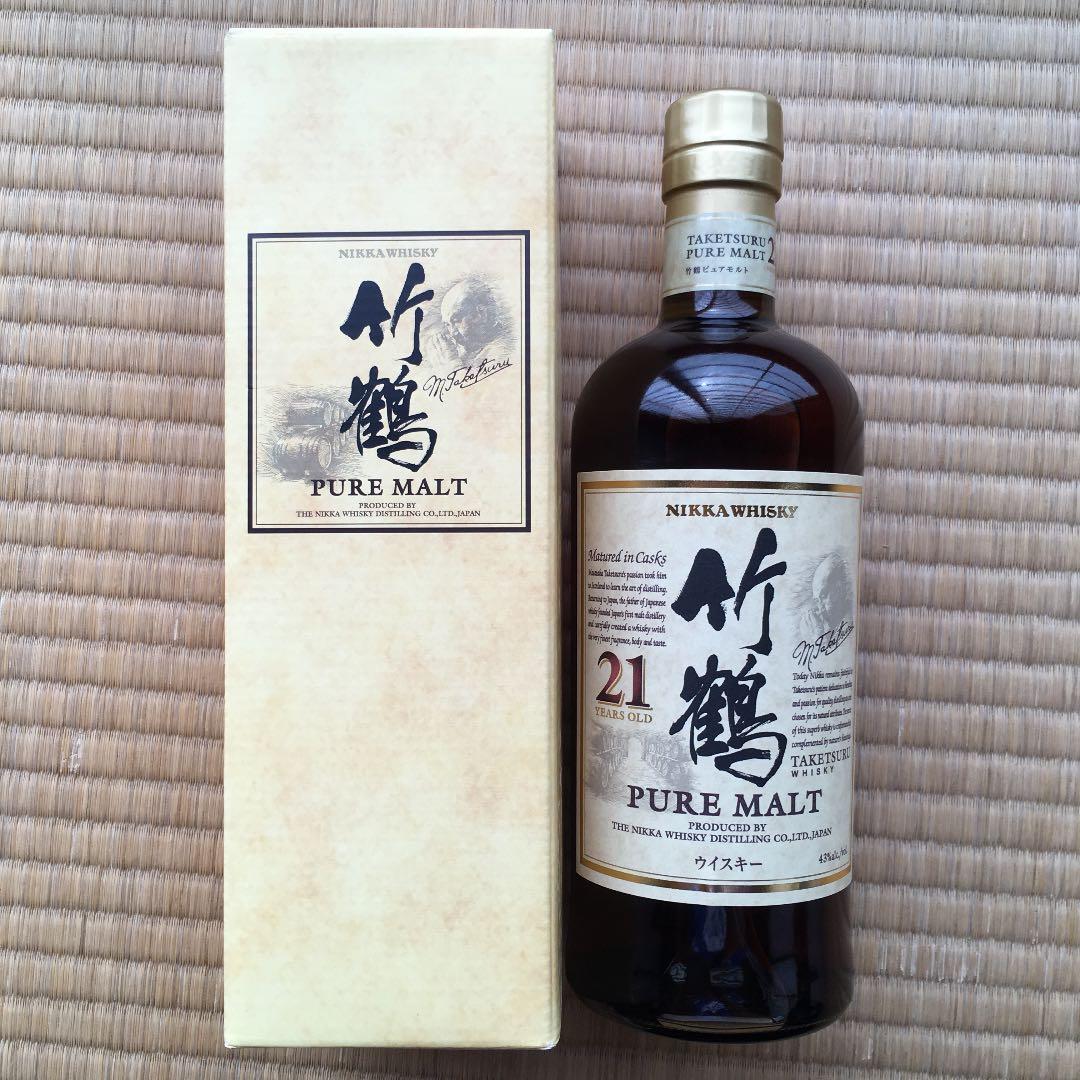 ニッカ　竹鶴ピュアモルト21年 43度　700ml