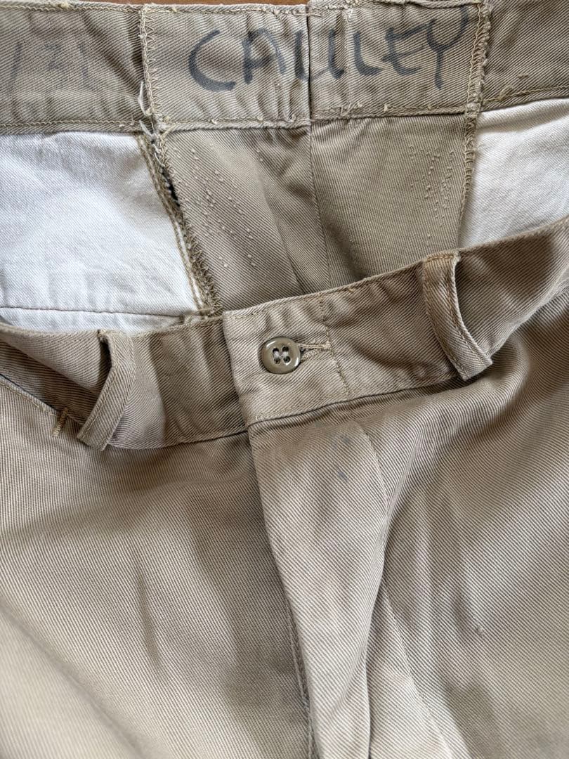 50s usmc チノパン ボタンフライ