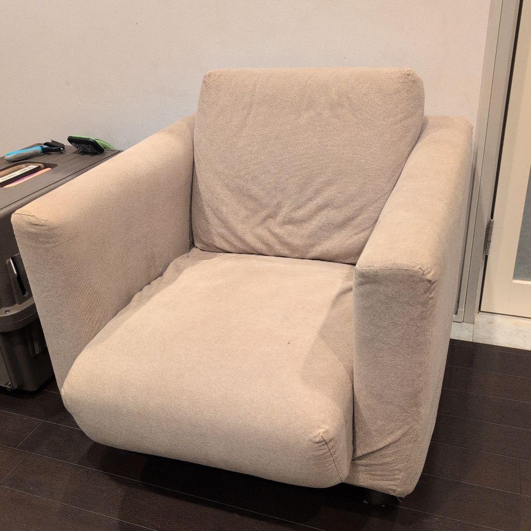 無印1人掛けソファ (カバー2種類付）
