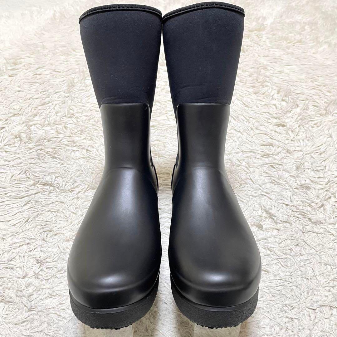 【美品】HUNTER リファイドクリーパーネオショートブーツ 黒 24