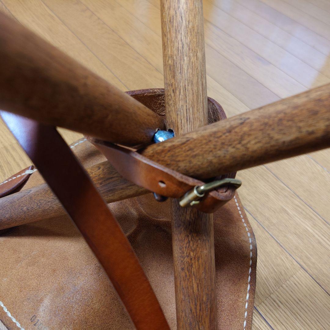 basta_redskapet 焚火チェア ブラウン×ステッチ系ベージュ