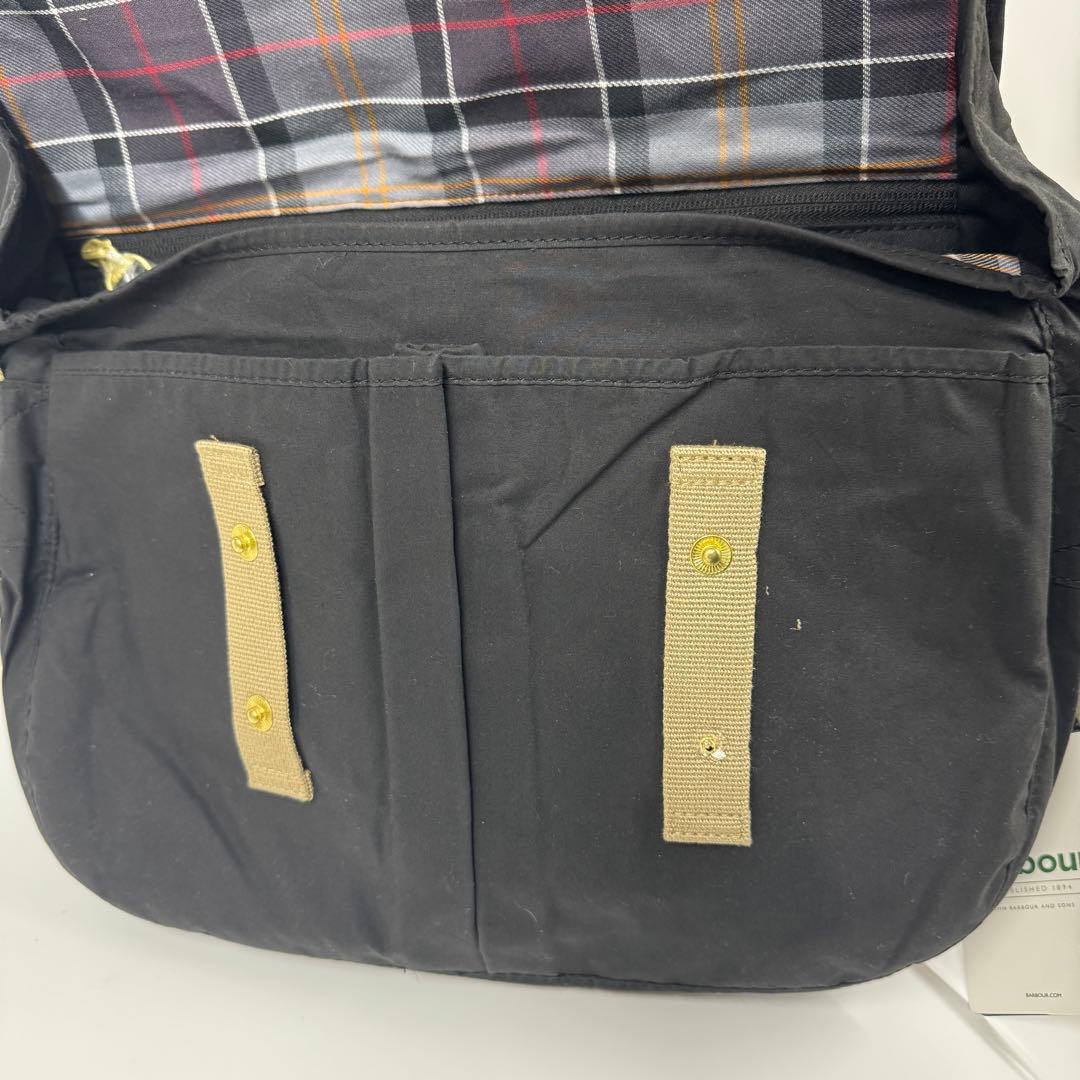 【新品訳あり】Barbour ブラック ショルダーバッグ