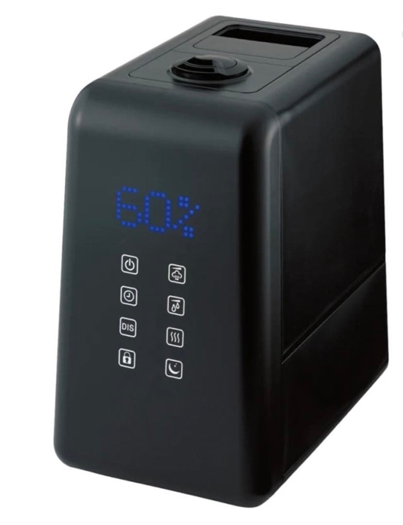 ハイブリッド抗菌加湿器アクアバースト 加湿器 6L 黒 除菌99.9%