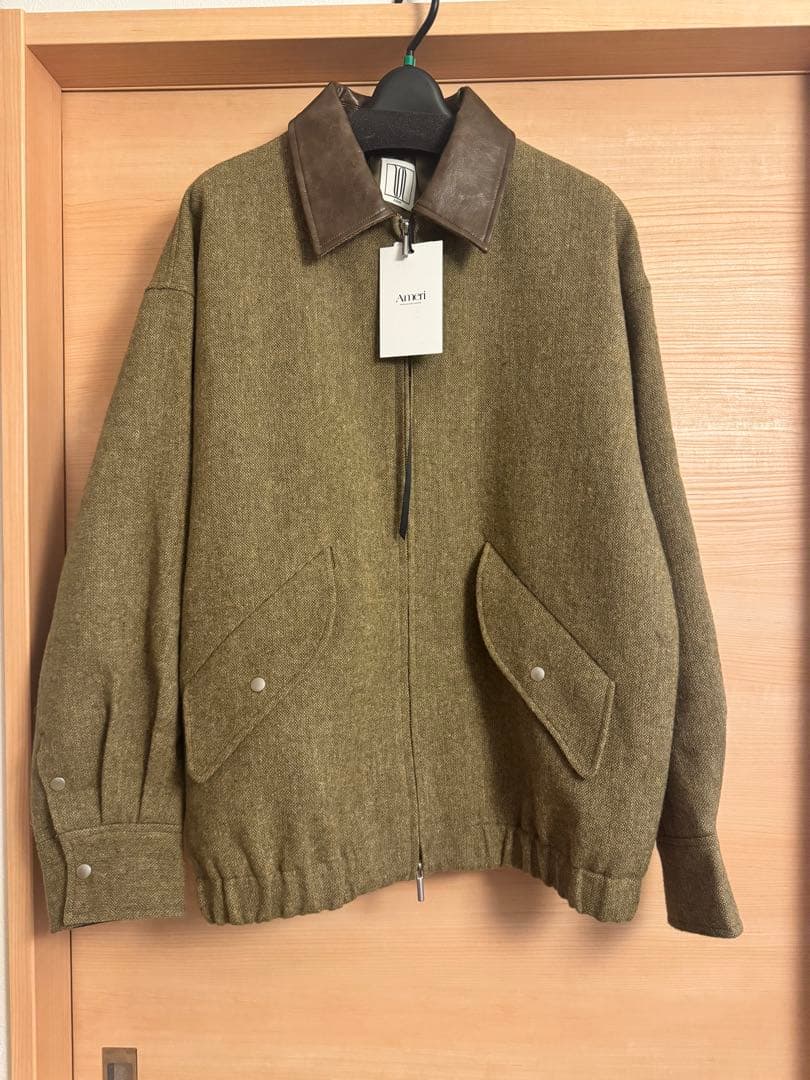 ジャケット・アウター UND TWEED WORK DETAIL BLOUSON AMERI