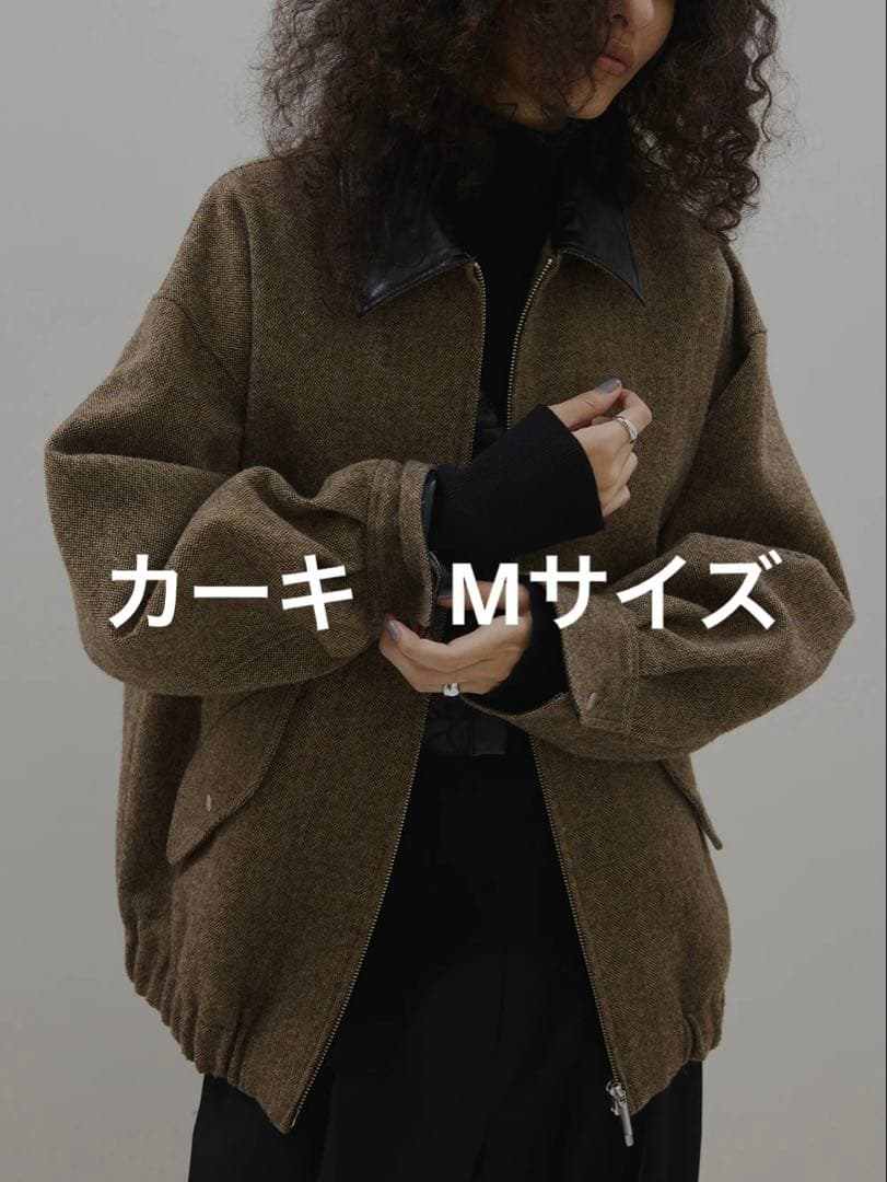 ジャケット・アウター UND TWEED WORK DETAIL BLOUSON AMERI