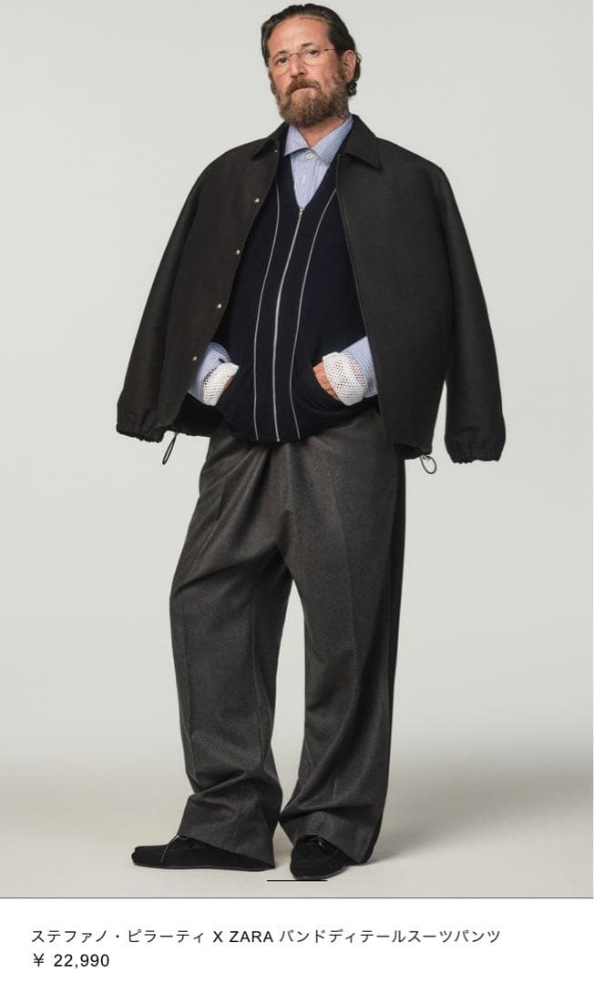 ZARA Stefano Pilati ザラ バンドディテールパンツ EU38