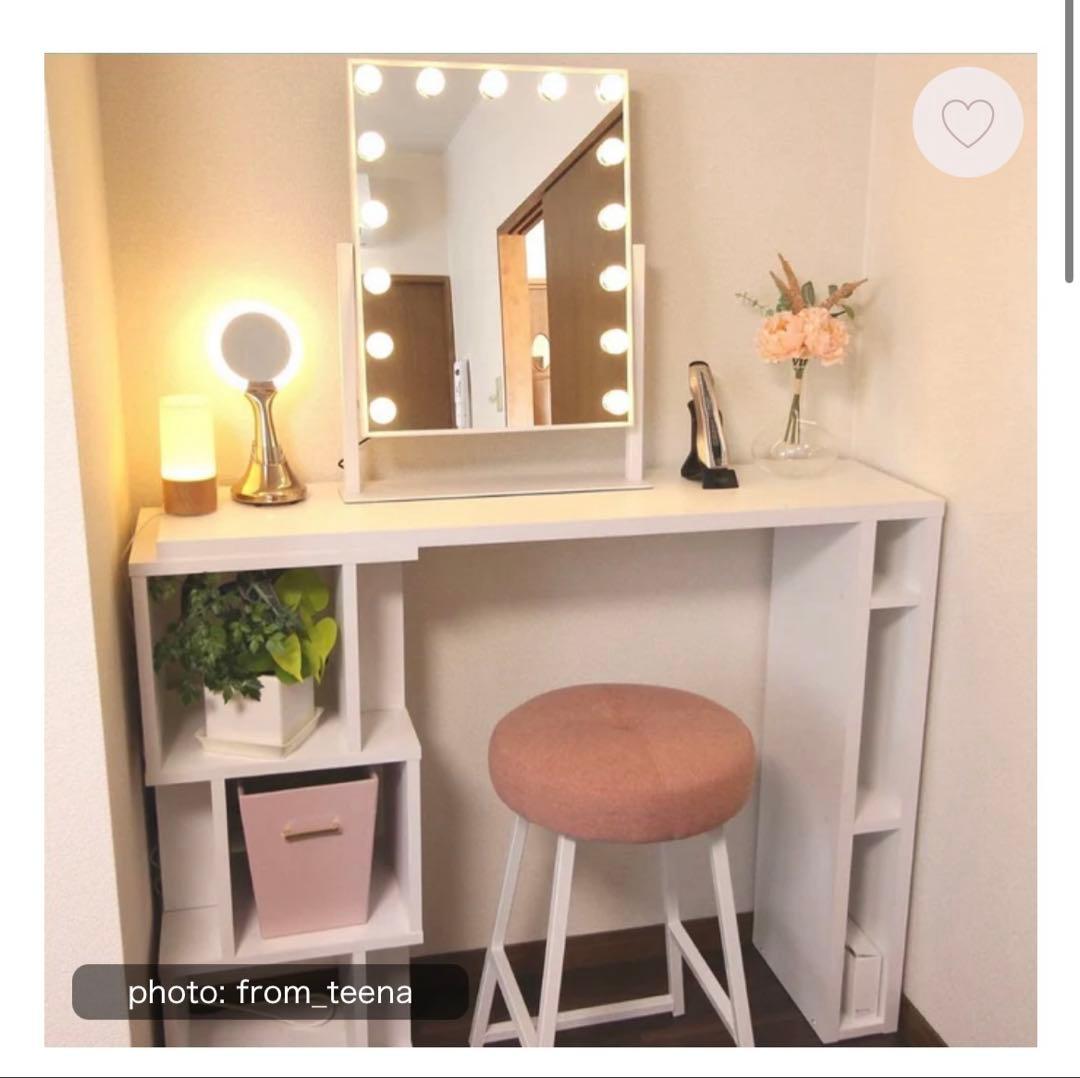 Francfranc リトモカウンター　ホワイト　テーブル　化粧台 ラック