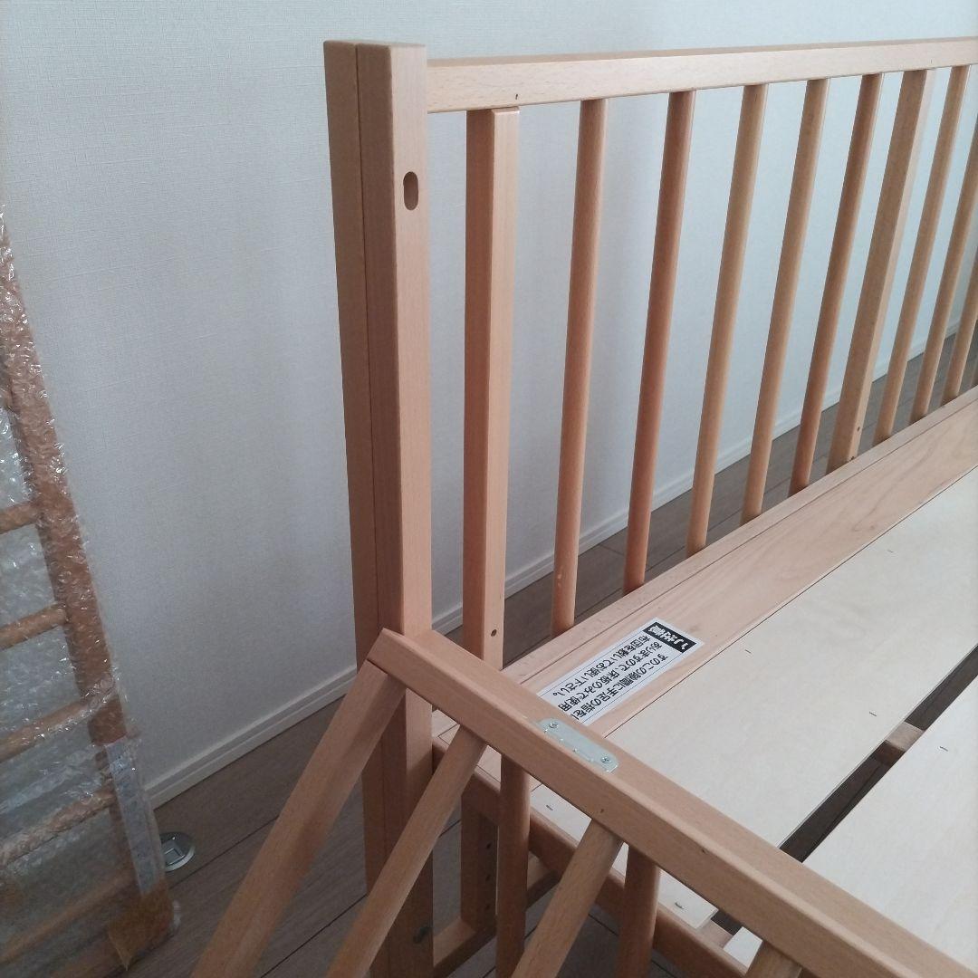 Yosi　サワベビー 澤田工業 S型 スクレ ベビーベッド 添い寝ベッド