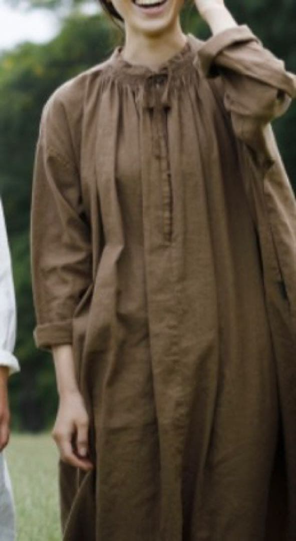 UpcycleLino】 WIFE&HUSBAND エシカル ダイチャーチドレス