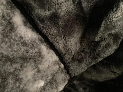 【黒系】京都西川　ローズ毛布 ムートンタッチ 140×200 日本製