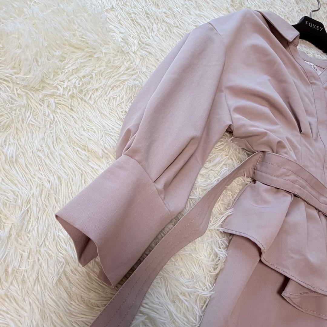 ワンピース herlipto Belted Denim Effect Shirt Dress