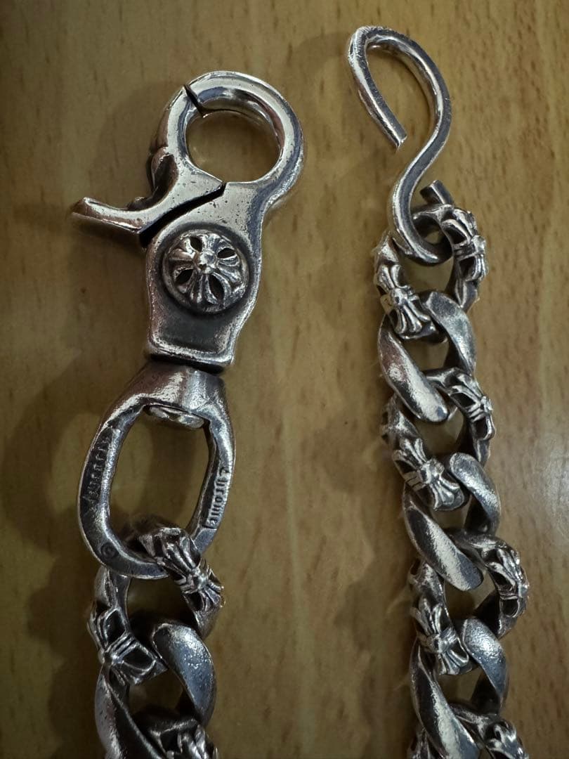 RSクロムハーツ　ファンシーウォレットチェーン　1クリップ　ロング