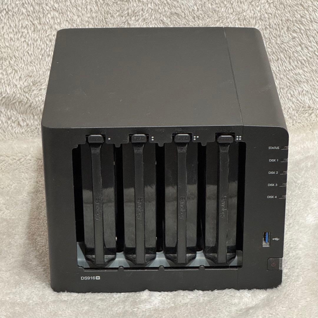 Synology DS916+(RAM 8GB) NASとHDD 14TBセット