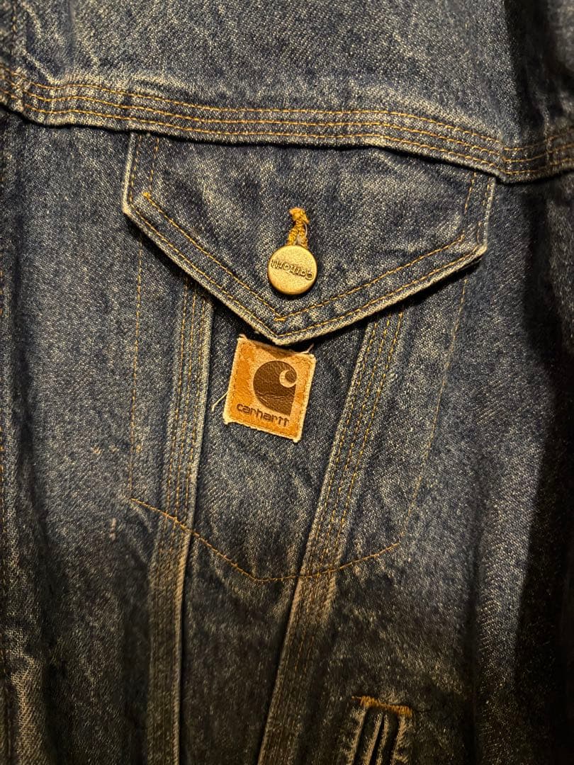 Carhartt カーハート デニムジャケット USA製 裏地ブランケット