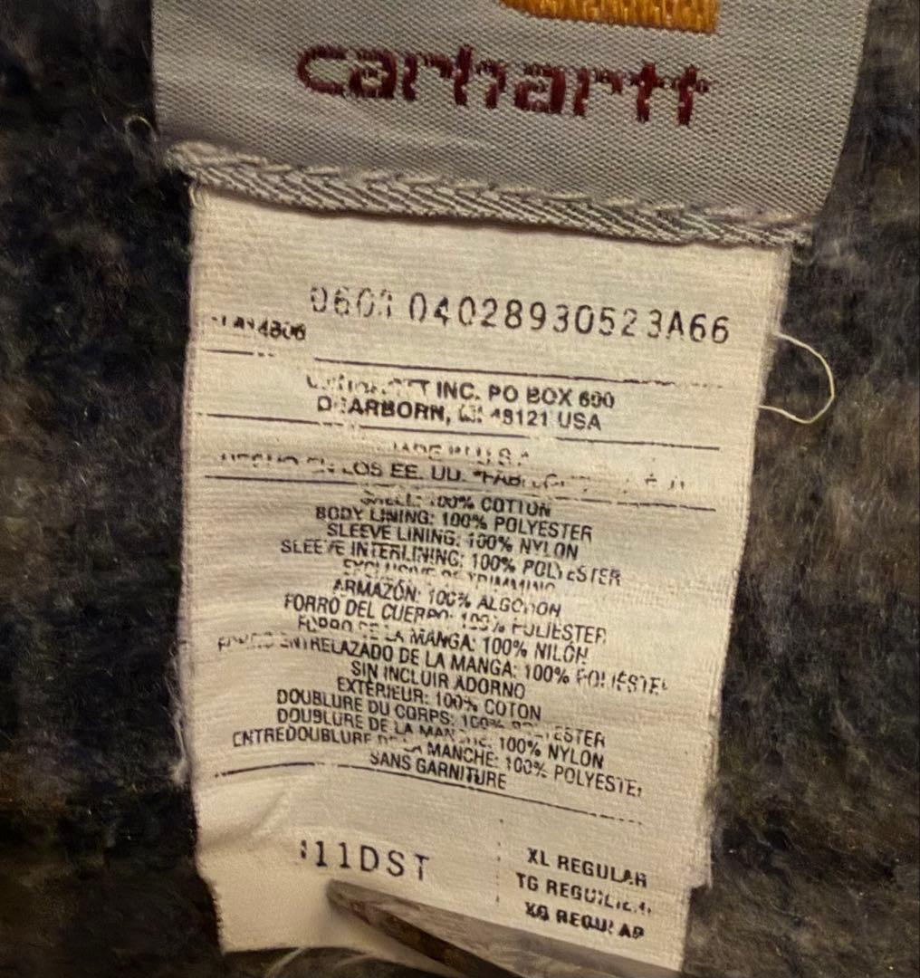 Carhartt カーハート デニムジャケット USA製 裏地ブランケット