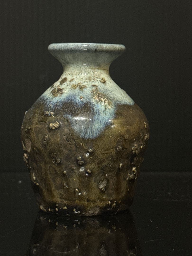 江戸初期 朝鮮唐津 小振 花入 花瓶 徳利 朝鮮民芸