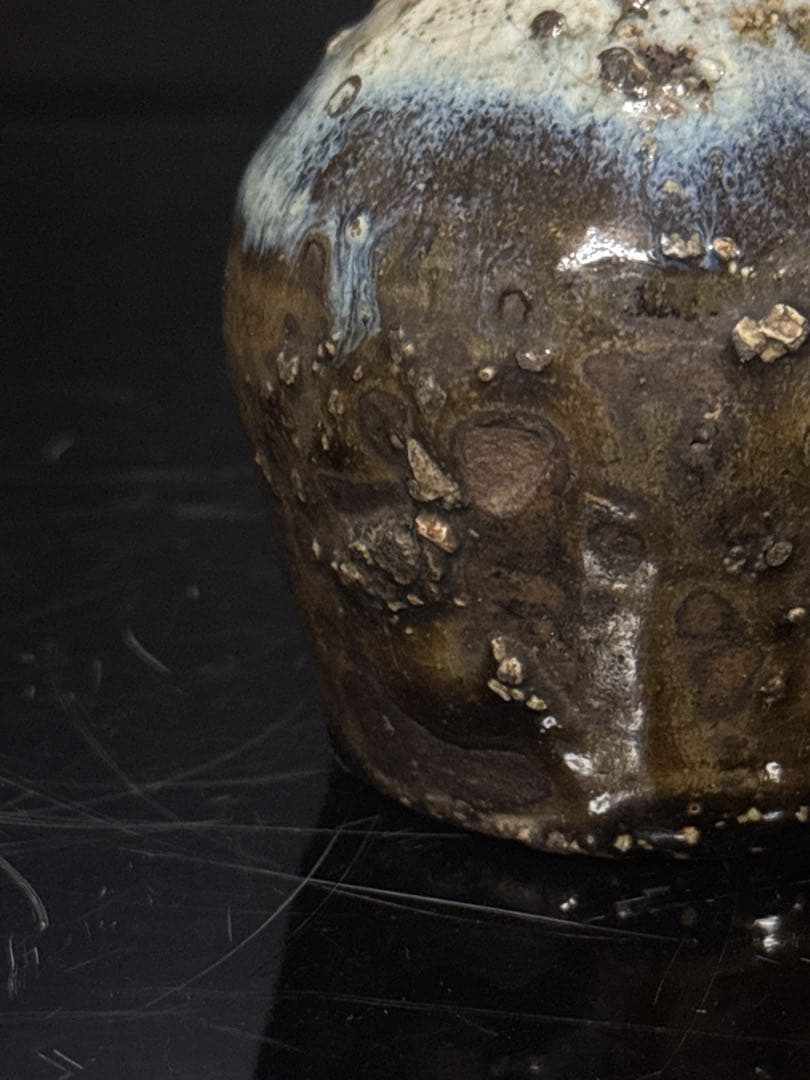 江戸初期 朝鮮唐津 小振 花入 花瓶 徳利 朝鮮民芸