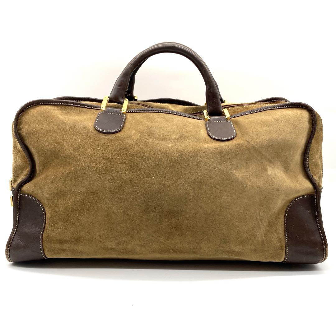 LOEWEロエベ　アマソナ50 アナグラム　スエード　ボストンバッグ