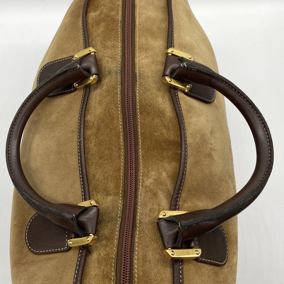 LOEWEロエベ　アマソナ50 アナグラム　スエード　ボストンバッグ