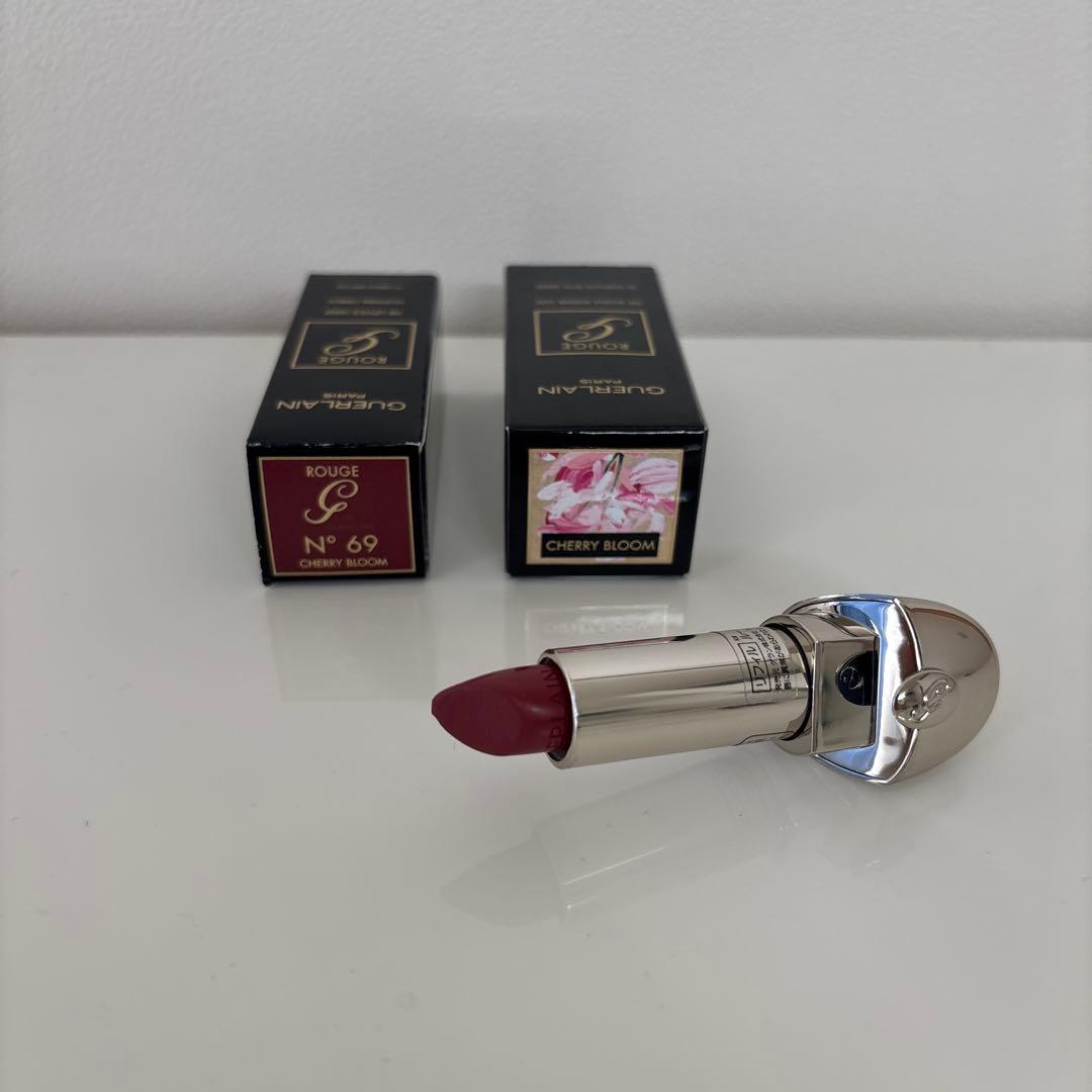 2024年春限定品　ゲラン　ルージュジェ　チェリーブルーム　リップとケース