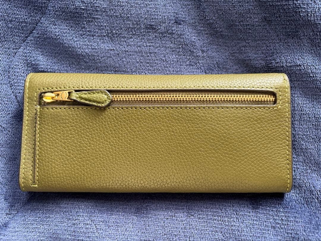 【美品】COACH コーチ 長財布 ミラ オリーブ