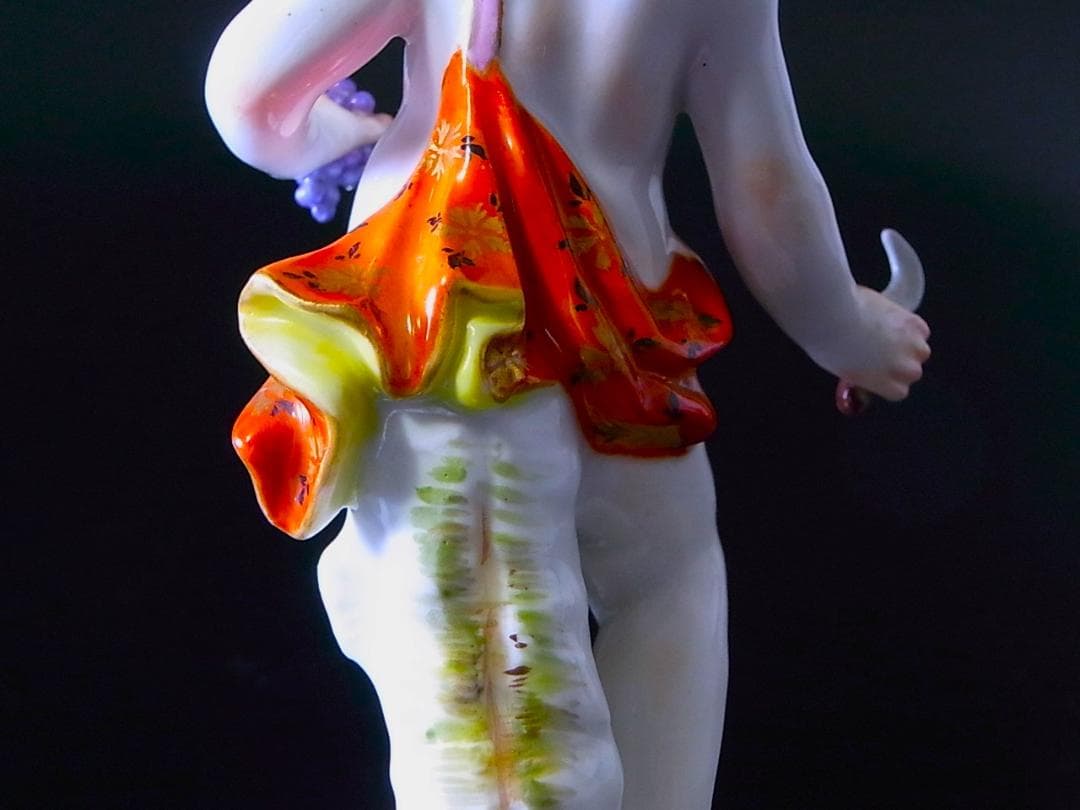 【 E860 】 真作保証品　マイセン　20世紀初頭作品　磁器人形　四季の寓意像