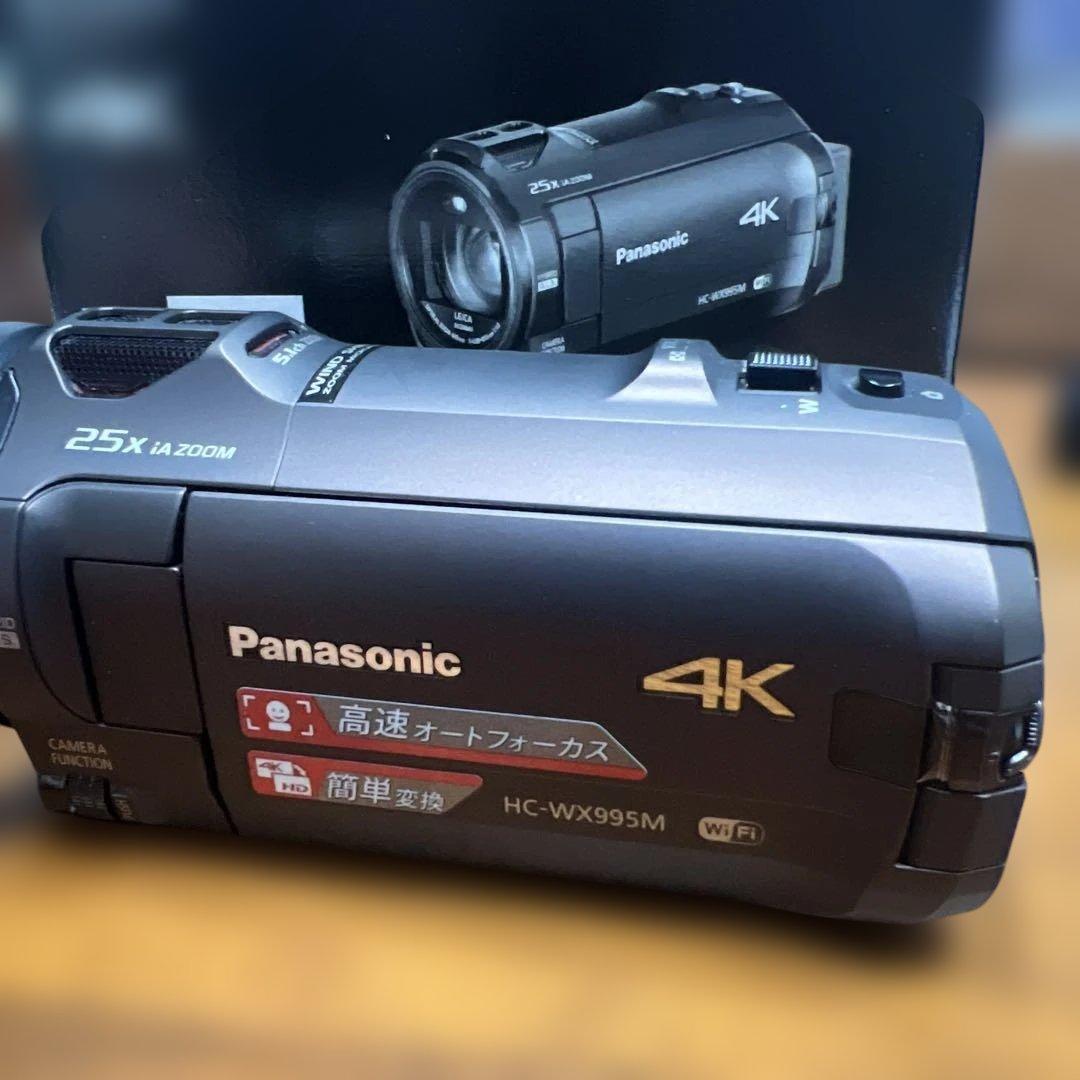 美品　パナソニック 4K ビデオカメラ HC-WX995M-T 64GB