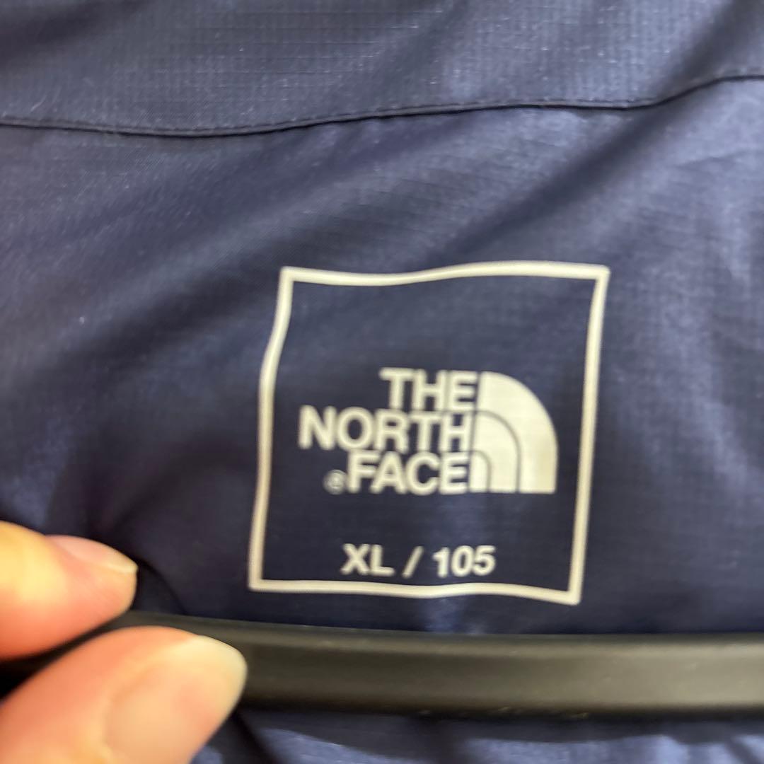 韓国　ザノースフェイス　メンズダウンジャケットXLサイズ　ネイビー　新品未使用品