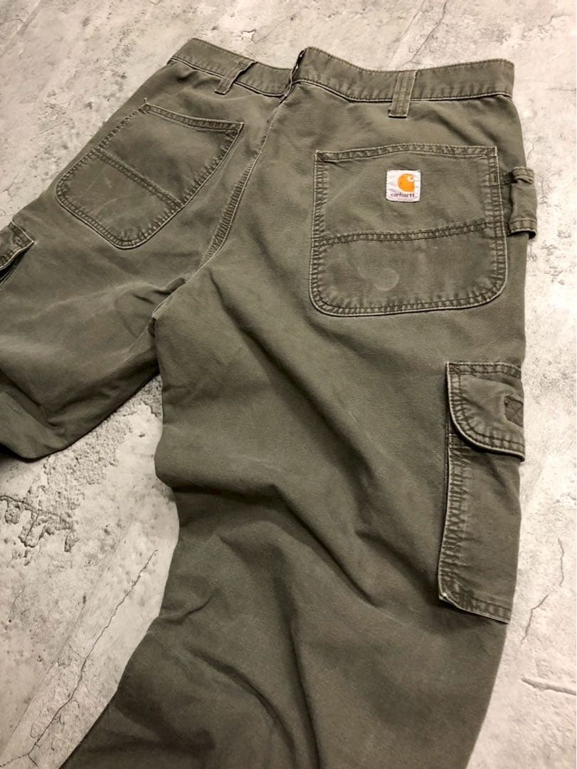 カーハート　カーゴパンツ　大人気　36インチ　ビックシルエット　ビンテージ