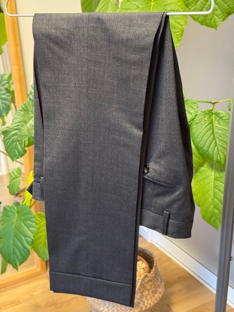 (美品)GERMANO/Beams別注 ストレッチ 1プリーツ スラックス