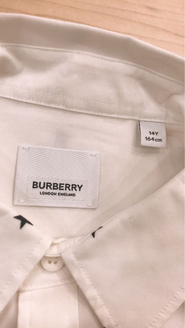 Burberry キッズ　14Y バーバリー　カットソー　総柄　TBロゴ