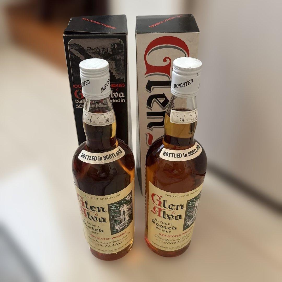 古酒Glen Alba 特級ウイスキー 2本セット箱付き