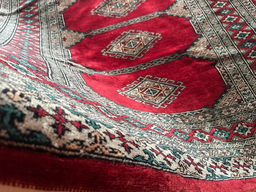 148×96 ヴィンテージラグ　手織ラグ