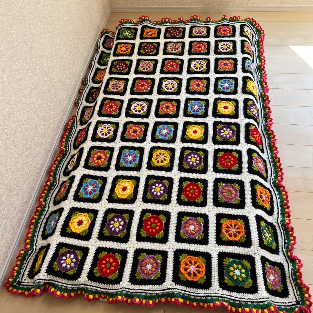 ハンドメイド　マルチカバー　大きめ