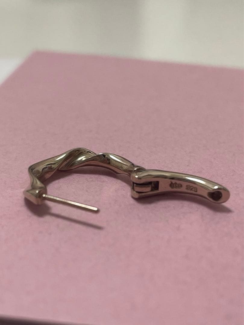 ete ミストピンクゴールドコーティング ピアス(片耳)